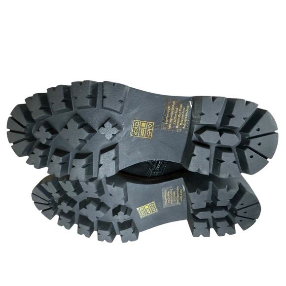 Jeffrey Campbell Stanley Black Suede Faux Fur Hiker Boots Lug Sole 9.5 - Picture 9 of 9